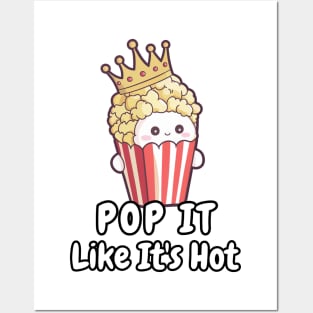 Cute Funny Popcorn Posters and Art